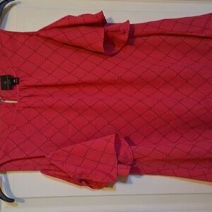 Worthington Fuchsia Cold Shoulder Blouse